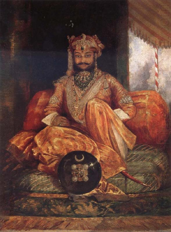 George Landseer His Highness Maharaja Tukoji II of Indore china oil painting image